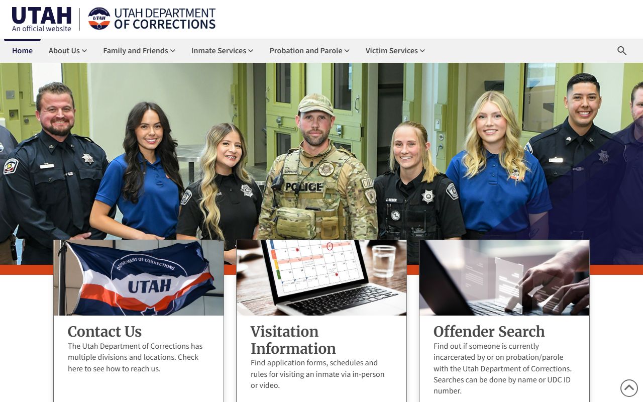 Utah Department of Corrections Draper headquarters sex offender registry