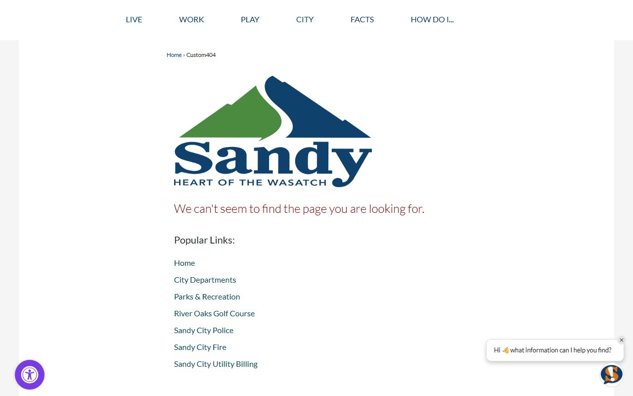 Sandy City Police Department sex offender registry