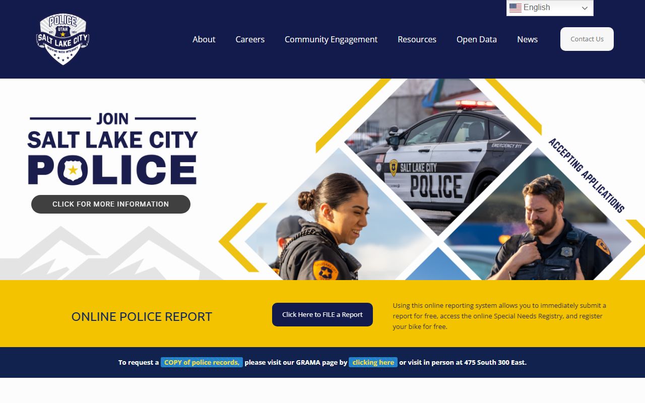 Salt Lake County sex offender registry Salt Lake City Police Department registration